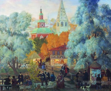 D’autres paysages de la ville œuvres - province 1919 Boris Mikhailovich Kustodiev scènes urbaines